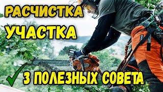 РАСЧИСТКА УЧАСТКА ОТ КУСТАРНИКА И ДЕРЕВЬЕВ/ ПОЛЕЗНЫЕ СОВЕТЫ ДАЧНИКАМ