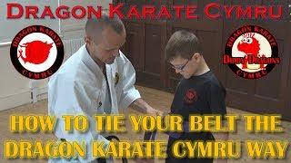 Tying Your Gi Belt The Dragon Karate Cymru Way