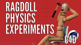 RagDoll Physics Experiments 1 | Physics fun in Cinema 4D