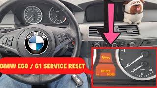 SERVICE RESET BMW E60 / E61  ( SUPER EASY AND FAST )