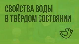 Свойства воды в твердом состоянии. Видеоурок по окружающему миру 3  класс