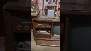 Fleetwood 1958 Antique Television and Record Player - Museum tv