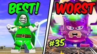 Ranking ALL BOSSES in LEGO Marvel Superheroes!