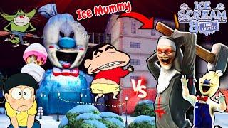 Shinchan And Friends In Ice Scream 8 Final Chapter | Nobita And Jack Horror Very Funny Gameplay