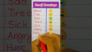 Emoji Meanings in English/Feeling Emoji in English