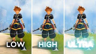 Kingdom Hearts 3 PC Graphics Comparison