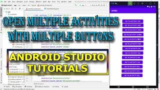 How To #Open #Multiple #Activities With Multiple #Buttons In #Android #Studio #Beginner #Tutorials