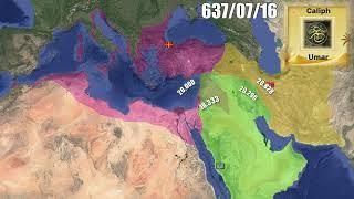 Rise Of Islam (622-661) Rashidun Caliphate [Every Day, With Army Sizes]