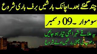 Weather update today, Rains in upper areas| Extreme cold wave expected| Pakistan Weather report