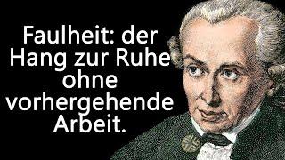 Immanuel Kants erstaunlich genaue Zitate | Zitate, Aphorismen, weise Gedanken.