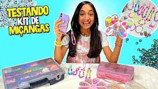 TESTANDO VÁRIOS KITS DE MIÇANGAS | O MUNDO DE LARISSA