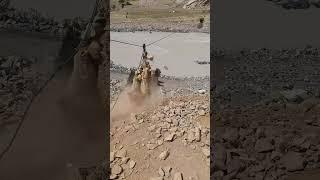 Nomadic Life Sheep hanging from a rope over the river! #NomadicLife #survivalskills #wildnature