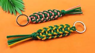 Super Easy Paracord Lanyard Keychain | How to make a Paracord Key Chain Handmade DIY Tutorial #52