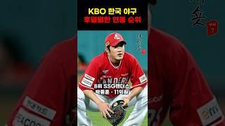 KBO 한국 야구 후덜덜한 연봉 순위 #shorts