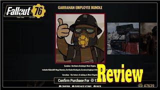 Fallout 76 Garrahan Employee Bundle Review