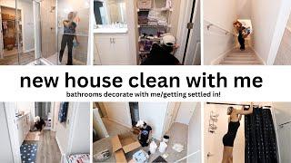 NEW HOUSE CLEAN WITH ME // 3 BATHROOMS CLEAN & DECORATE WITH ME // Jessica Tull