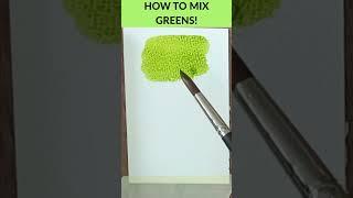 Use This Method For MIXING Watercolor Greens!
