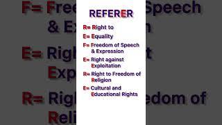 EASIEST Tricks to memorise 6 Fundamental Rights of #indianconstitution #part1