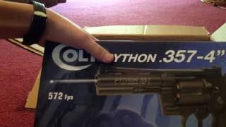 Airsoft Colt Python .357 4" Magnum Cybergun co2 Review