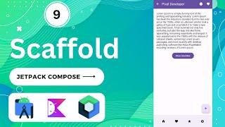 Scaffold in Jetpack Compose | Android | Kotlin | Android Studio Giraffe #jetpackcompose #kotlin