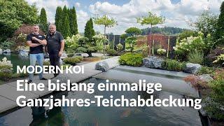 Mit Micha Rupp über die Technik und Abdeckung an Toms Teichlandschaft | Modern Koi Blog #7121