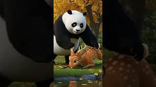 The Honest Deer and the Greedy Panda #ai #story #shorts
