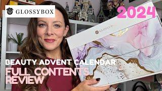 GLOSSYBOX BEAUTY ADVENT CALENDAR 2024 - Full Contents Review