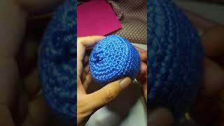Crocheting Woolliam the Yarn ball #crochet