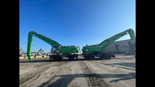 2 monster machines! Sennebogen 850 vs Sennebogen 860