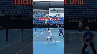 Stefanos Tsitsipas 6-ball tennis drill  #Tsitsipas #Tennis #TennisDrill