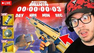 LIVE! - NEW FORTNITE UPDATE *BALLISTIC* FIRST PERSON COUNTDOWN!!