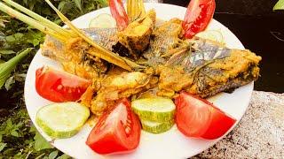 Masak ikan nila arsik khas batak bumbu seadanya