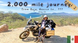 2,000 mile MOTO journey thru MEXICO [V25] Female Motorcycling around the world VLOG