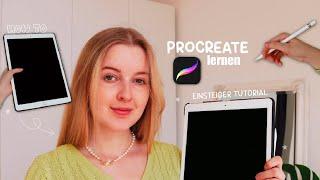 PROCREATE LERNEN IN 8 MINUTEN / Grundlagen, Basisfunktionen, Pinsel, Ebenen und mehr