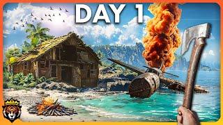 DAY 1 First Look at this GORGEOUS New Island Survival Game...