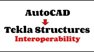 Import of AutoCAD to Tekla Structures: Beams