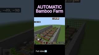 Automatic bamboo farm for Minecraft 1.20 update