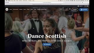 RSCDS Website Tutorial: Event Booking