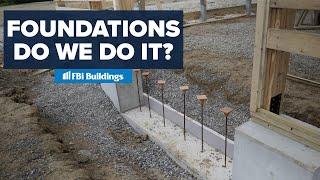 Does FBi Buildings Handle Pole Barn Foundation Work?