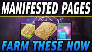 This EASY Manifested Pages Farm is Absolutely INSANE! Fastest Spectral Page Farm!! | Destiny 2