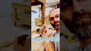 Dowel trick that REALLY works on fancy furniture #woodworking #howtomake #handmadefurniture
