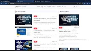 Complete Responsive Blog Website using PHP CodeIgniter & MySQL With Source Code