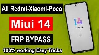 Miui 14 Frp Bypass | ALl Redmi-Xiaomi-Poco frp Bypass | Poco M2 Pro Frp Bypass | Google Account-2023