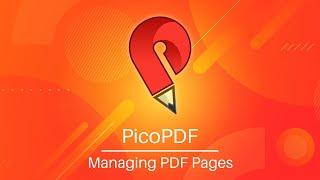 Managing PDF Pages | PicoPDF PDF Editing Tutorial