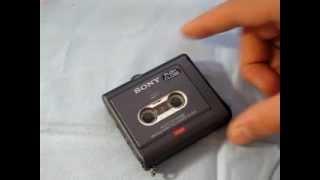 Sony's SMALLEST Microcassette Recorder/Player - CIRCA 1992