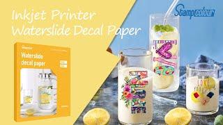 How To Use Inkjet Water Slide Decal Papers On Bottle-Mug-Candle |