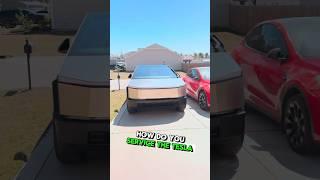 How do you service the Tesla Cybertruck?