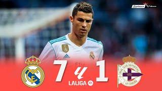 Real Madrid 7 x 1 Deportivo La Coruña ● La Liga 17/18 Extended Goals & Highlights HD