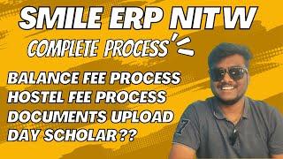 Smile ERP NIT Warangal Online Admission Portal Process #nitw #josaa2022