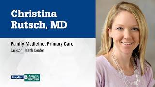 Dr. Christina Rutsch, family medicine physician